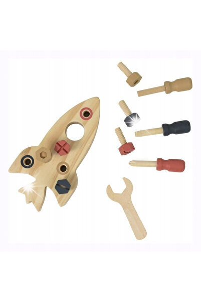Egmont Toys Egmont: Jucărie manuală din lemn – Rachetă 511154