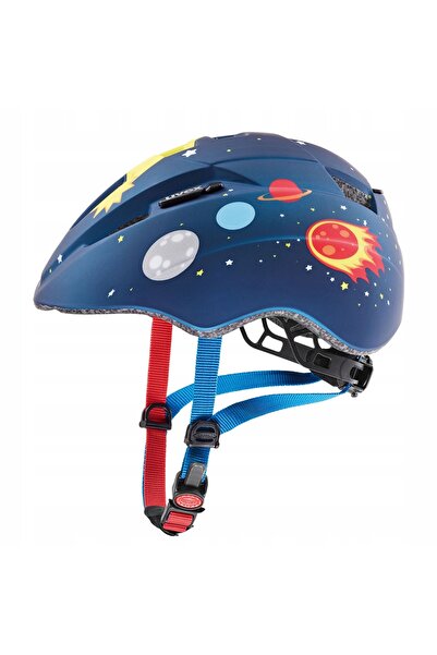 Uvex Kid 2 CC Cască de bicicletă pentru copii, albastru închis Rocket, albast...