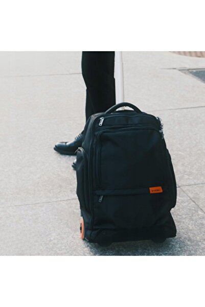 NO BRAND Rucsac business cu roți pentru laptop 15,6 everki eco strong negru