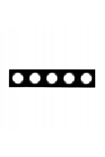 NO BRAND Ramă de sticlă cu 5 căi PREMIUMLINE negru Varșovia