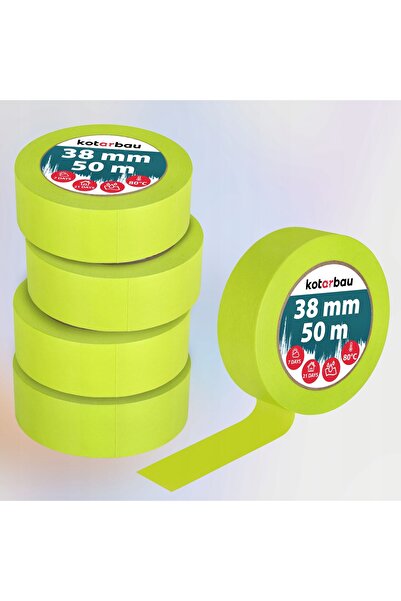 NO BRAND 48X Bandă de mascare pentru pictori, hârtie, neon, 50 m, impermeabil...
