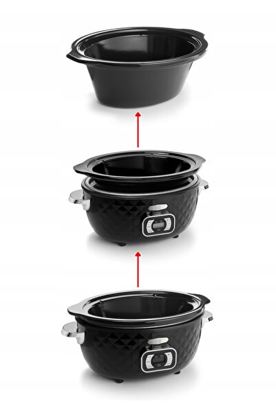 NO BRAND FRITEL SC2395 wolnowar 5.5L 210W SLOW COOKER oală ceramică
