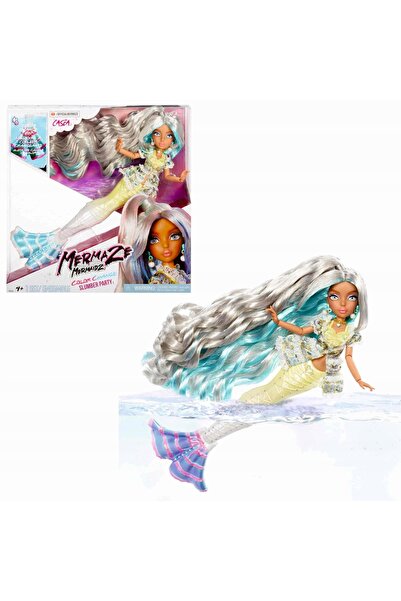 NO BRAND MERMAZE MERMAIDZ Păpușă 29cm CASCA Schimbă Culoarea Petrecere în Tim...