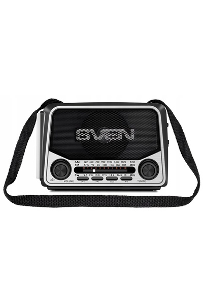 Sven SRP-525 GRI radio FM AM SW retro portabil cu baterii vintage, LED