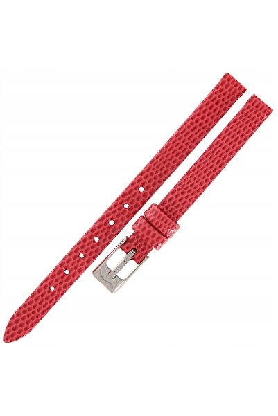 NO BRAND TEKLA J3A - 08mm - Lizard - ROȘU STRĂLUCITOR - Curea de ceas din piele