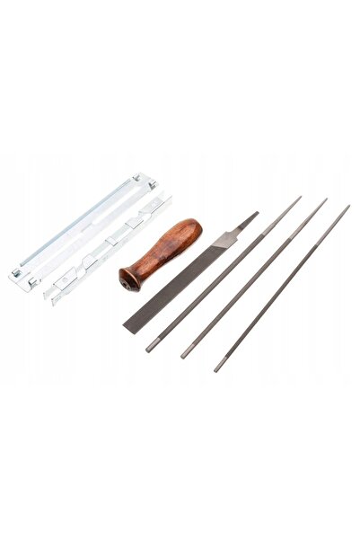 Cedrus KIT DE ASCUȚIT LANȚURI, PILĂ ROTUNDĂ DE 4,0 MM, 4,8 MM ȘI 5,5 MM