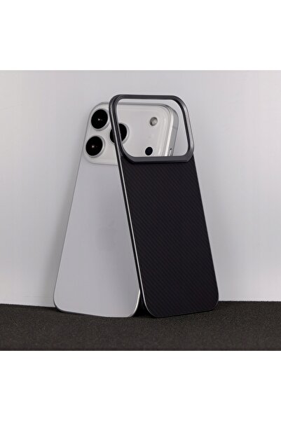 NO BRAND Husă pentru iPhone 17 Pro Max Liavec Strat de Carbon Magsafe negru