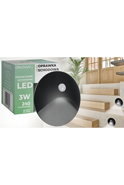 NO BRAND Corp de iluminat exterior pentru scări cu senzor de mișcare 230V