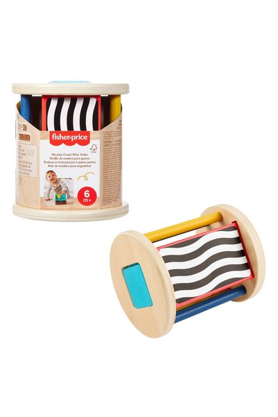 FISHER-PRICE BABY Fisher-Price Roller din lemn – Jucărie rolă pentru târât JKH17