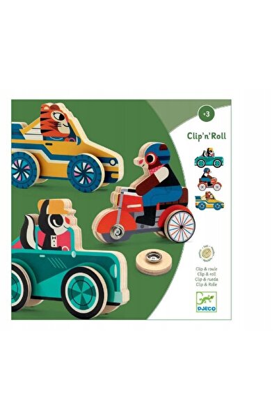 djeco Puzzle Cars Clip'n'Roll dezvoltă abilitățile motorii