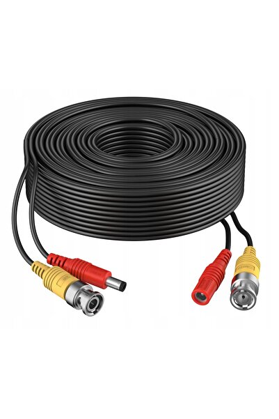 NO BRAND Cablu pentru camere CCTV cu mufă BNC + DC, 10 m (5509)