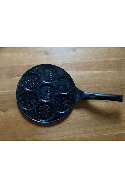 NO BRAND Tigaie de granit pentru ouă Clătite fețe zâmbitoare Melci 26 cm Oldman