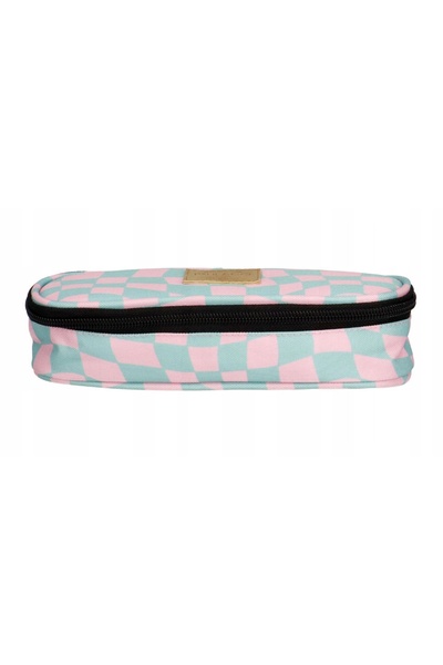 NO BRAND Rucsac pentru tineri, în carouri, verde mentă, roz pastel, set rucsa...