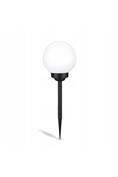 NO BRAND 4x Lampă solară de grădină LED, cu inserție în pământ, bilă albă 15c...