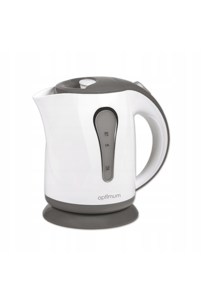 Optimum Fierbător electric 1 L alb-gri