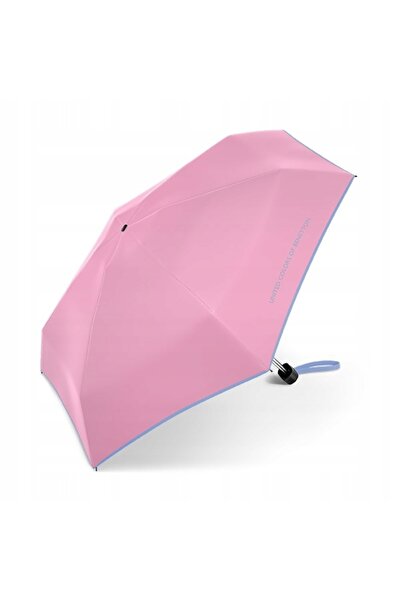 NO BRAND Umbrelă manuală Benetton Ultra Mini Flat - viitor rozaliu