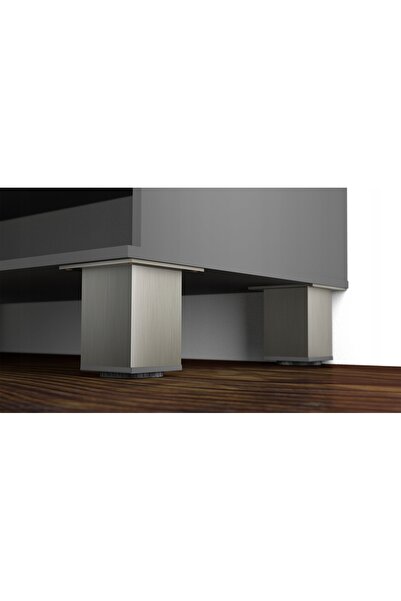 NO BRAND 4 X PICIOR DE MOBILIER REGLABIL H 150 MM INOX