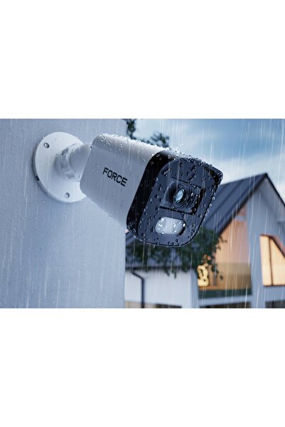 NO BRAND Kit de supraveghere FORCE, 6 camere IP 2MP Full HD, aplicație de înr...