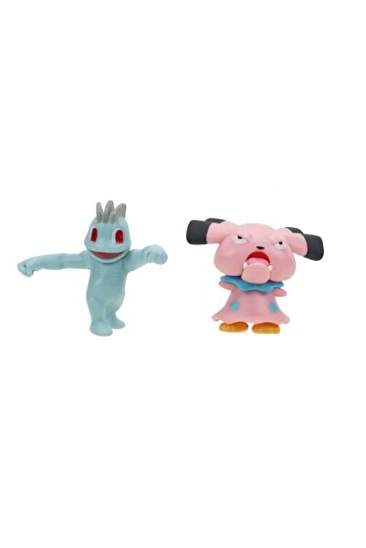 Jazwares Figurină de colecție Pokemon Machop și Snubbull