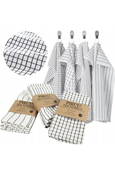 NO BRAND 9 x Lavetă de bucătărie din bumbac 45x60 - Pentru vase - Absorbantă ...