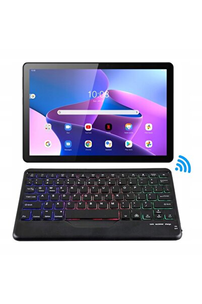 NO BRAND Tastatură Bluetooth cu iluminare RGB pentru Lenovo Tab M8 Gen 4 8.0 ...