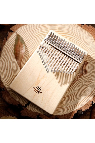 NO BRAND HLURU KF-MAPLE KALIMBA CU 17 NOTE DIN LEMN DE ARȚAR SET DE ÎNVĂȚARE ...