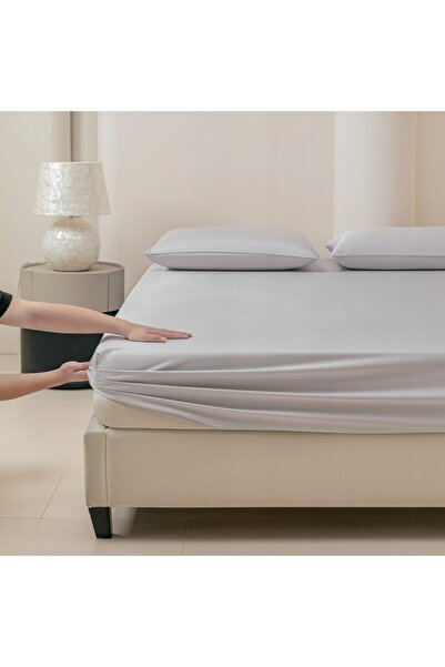 NO BRAND Cearșaf de pat din bambus, elastic, gros, 180x200, cu volan de 30cm