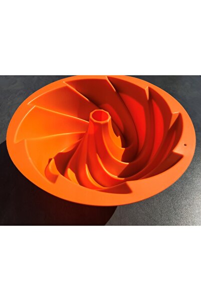 NO BRAND Formă de copt din silicon pentru babka, mare, cu orificiu central.