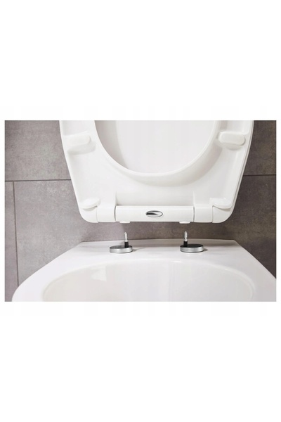 NO BRAND Scaun de toaletă cu închidere lentă LIVARNO Duroplast 45,4x38,5x6 cm...