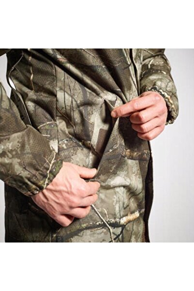 NO BRAND Solognac Warm 100 jachetă de vânătoare impermeabilă camuflaj