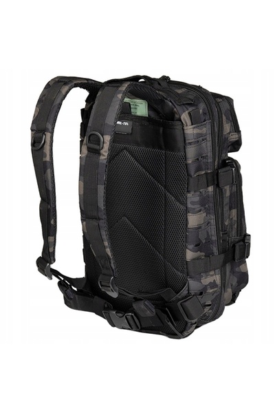 NO BRAND Rucsac militar Mil-Tec de asalt 20 l Camuflaj închis cu centură de șold
