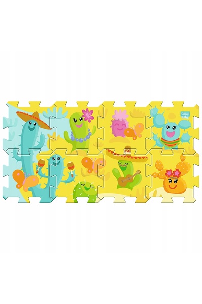 Trefl Puzzle mat 8 elemente cactuși 61265