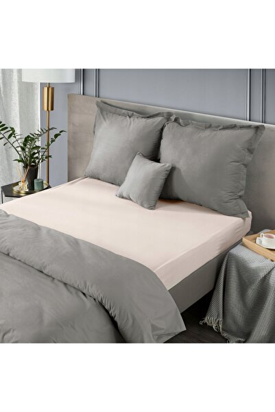 NO BRAND Cearșaf cu elastic Nova3 180x200 cm, înălțime 30 cm, bej