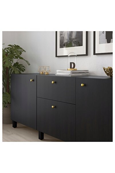 NO BRAND IKEA ENERYDA buton de mobilă auriu pentru sertar de dulap 27 mm 2 bu...