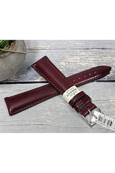 NO BRAND Curea de ceas elegantă italiană din piele bordo MORELLATO 20 mm X6122