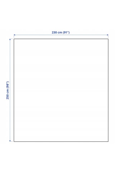 NO BRAND IKEA cuvertură de pat din bumbac 230 cm x 250 cm albă