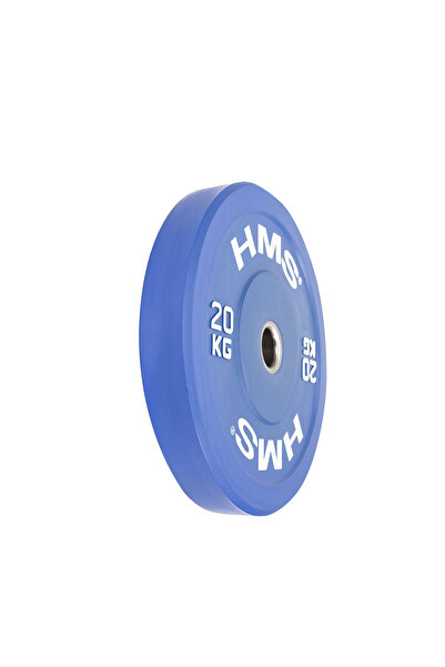 HMS Disc olimpic 20 KG, placă de greutate tip bumper din cauciuc, pentru sală...
