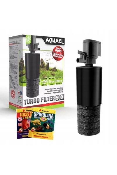 NO BRAND AQUAEL TURBO FILTER 500 – filtru intern pentru acvarii de până la 150 l