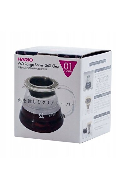 NO BRAND Cană de sticlă pentru cafea Hario V60-01, 360 ml