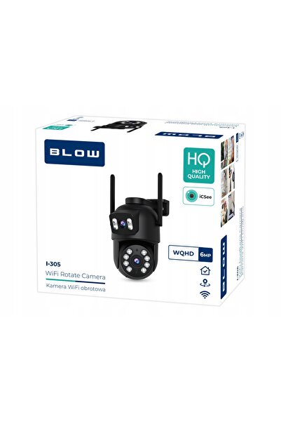 Blow Cameră WiFi I-306 6MPx Rotativă cu Lentilă Dublă Externă HD ICSEE