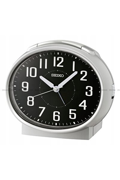 NO BRAND Ceas deșteptător mare, oval, argintiu, SEIKO QHK059A, cu alarmă pute...