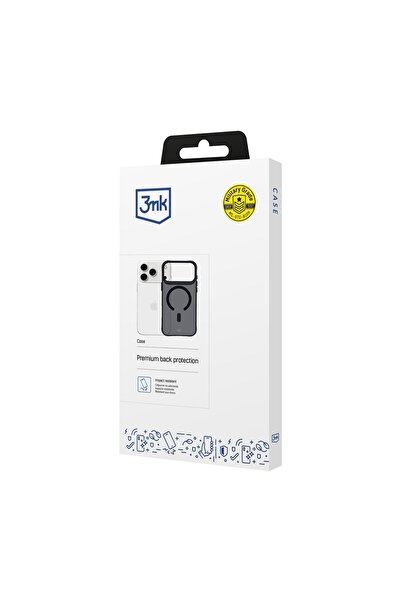 3MK Pentru iPhone 17 Pro Husă de protecție MagSafe cu finisaj mat, nuanță fum...