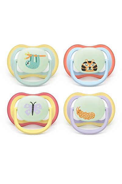 Philips Set 2 suzete bebelusi, Avent, Ultra Air Nighttime, Ortodontice, Silic...