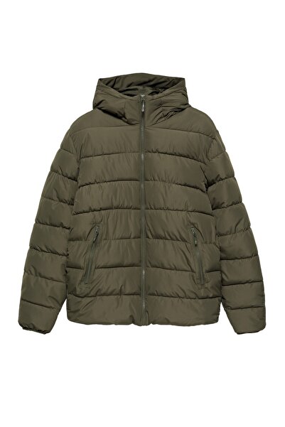 Pull & Bear Kapüşonlu şişme mont