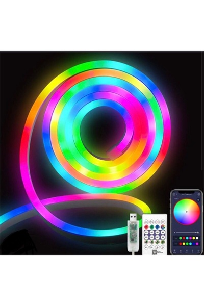 Genel Markalar Pıxel neon led set 5mt RGB kumandalı