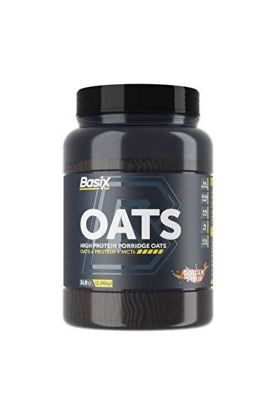 Basix High Protein Porridge Oats - Golden Syrup | 23 Servings - 3 LB