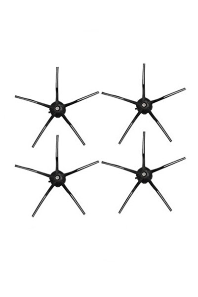 Rovexa Perii laterale negre compatibile cu Roborock Q7 Max, 4 bucăți