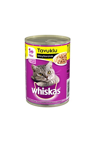 Whiskas Tavuklu Kedi Konserve 400 g x 12 Adet