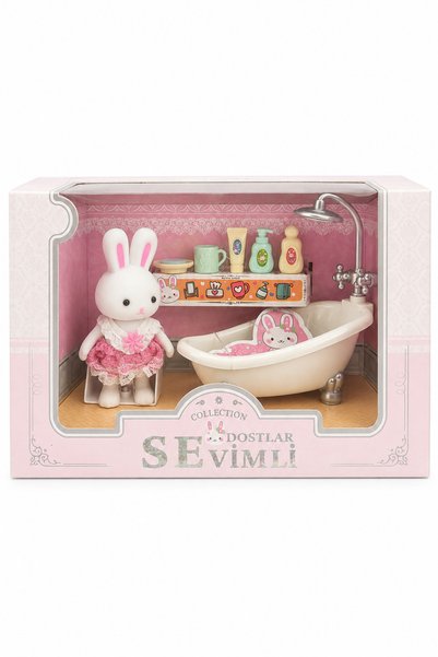 ZİVENTA Sevimli Tavşan Figürlü Banyo Oyun Seti Küvet Duş ve Aksesuarlı Çocuk ...
