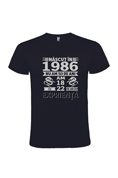 CRD PRINT Tricou unisex personalizat "Născut în 1986, nu am 40 de ani, am 18 ...